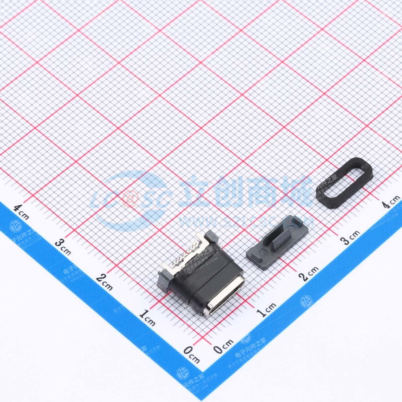 两件套,附防水圈1个 Type-C 母 立贴