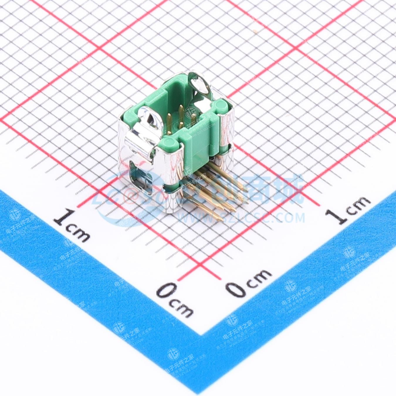 2x3P 间距:1.25mm 弯插