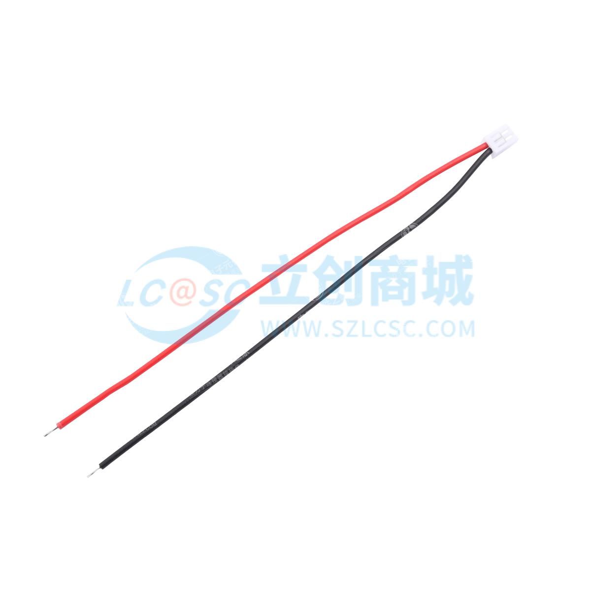 GH1.25mm-2P端子线 单头镀锡3mm 线长100mm 28AWG