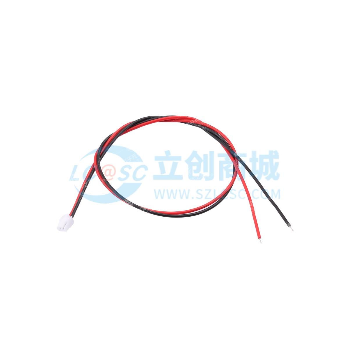 GH1.25mm-2P端子线 单头镀锡3mm 线长300mm 28AWG