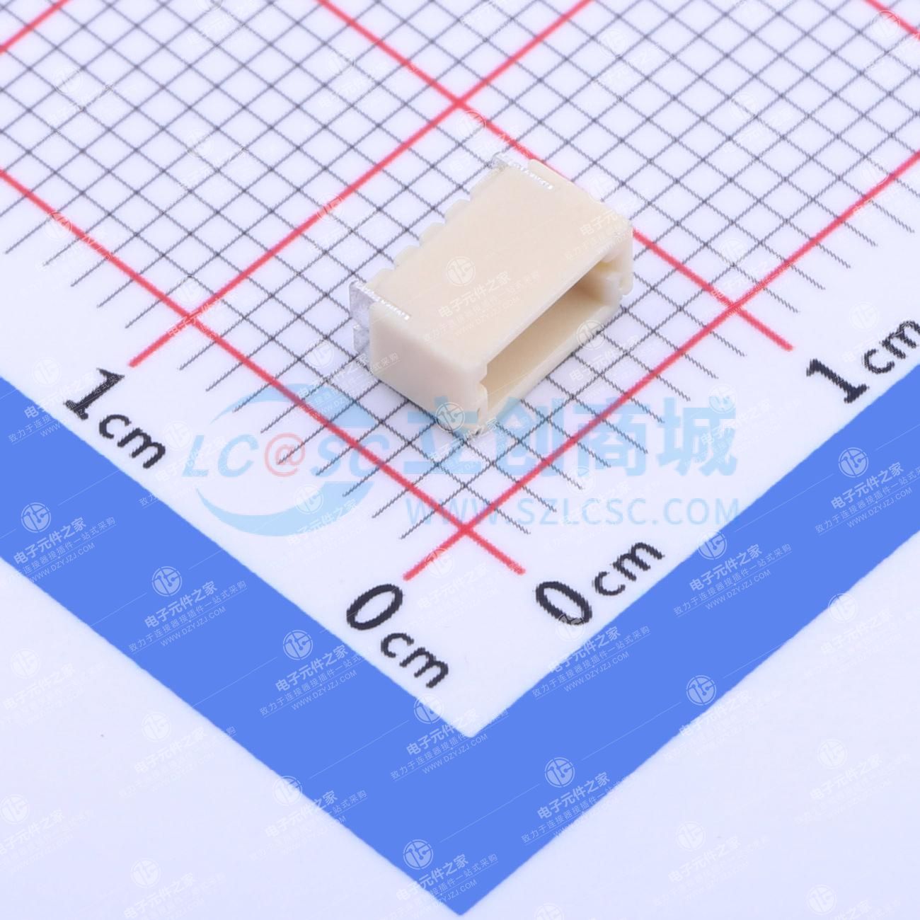 1x4P 间距:1mm 卧贴