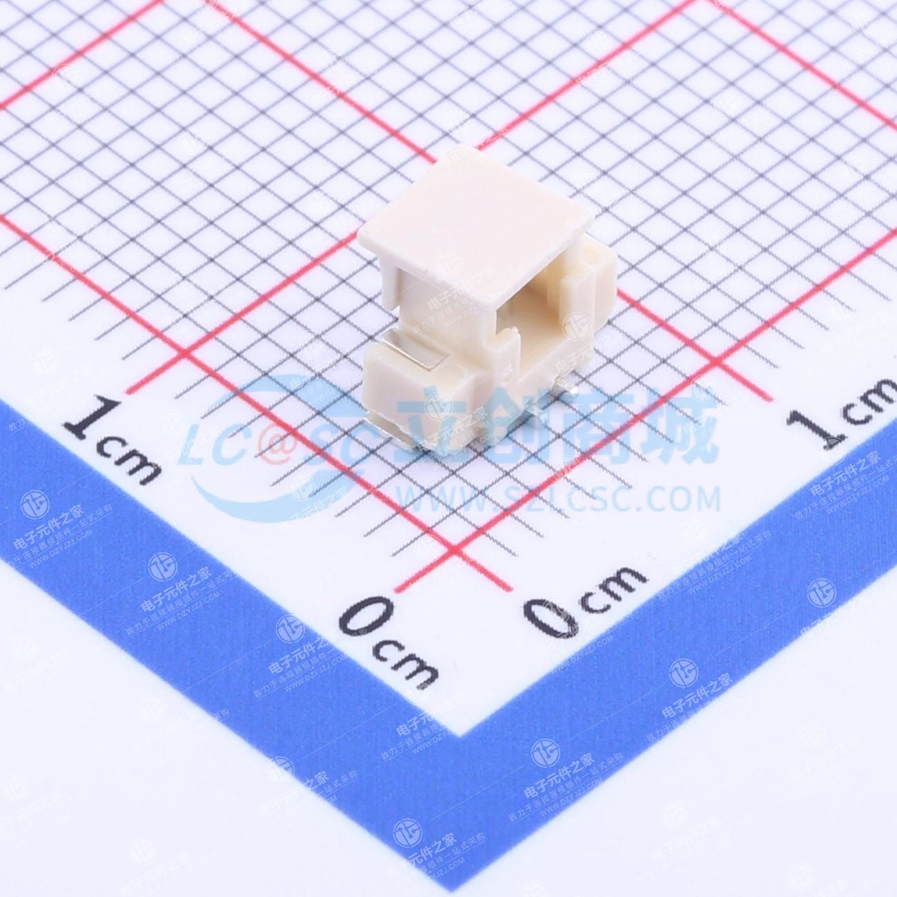1x2P 间距:1.25mm 立贴