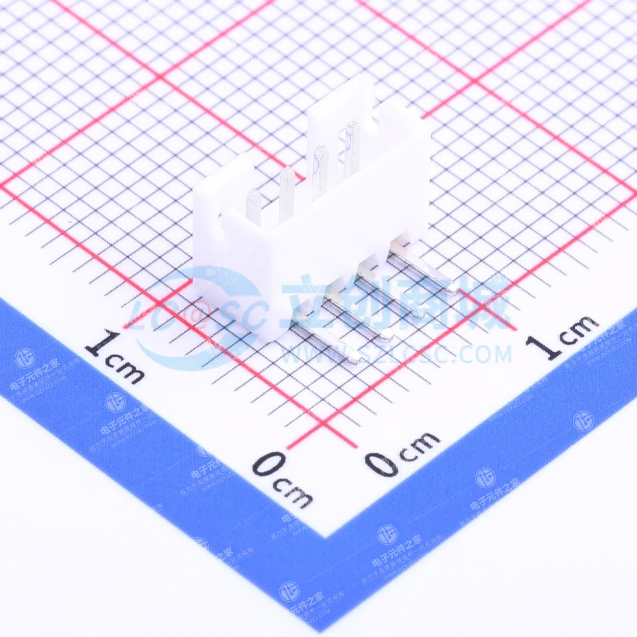 1x4P 间距:2mm 弯插