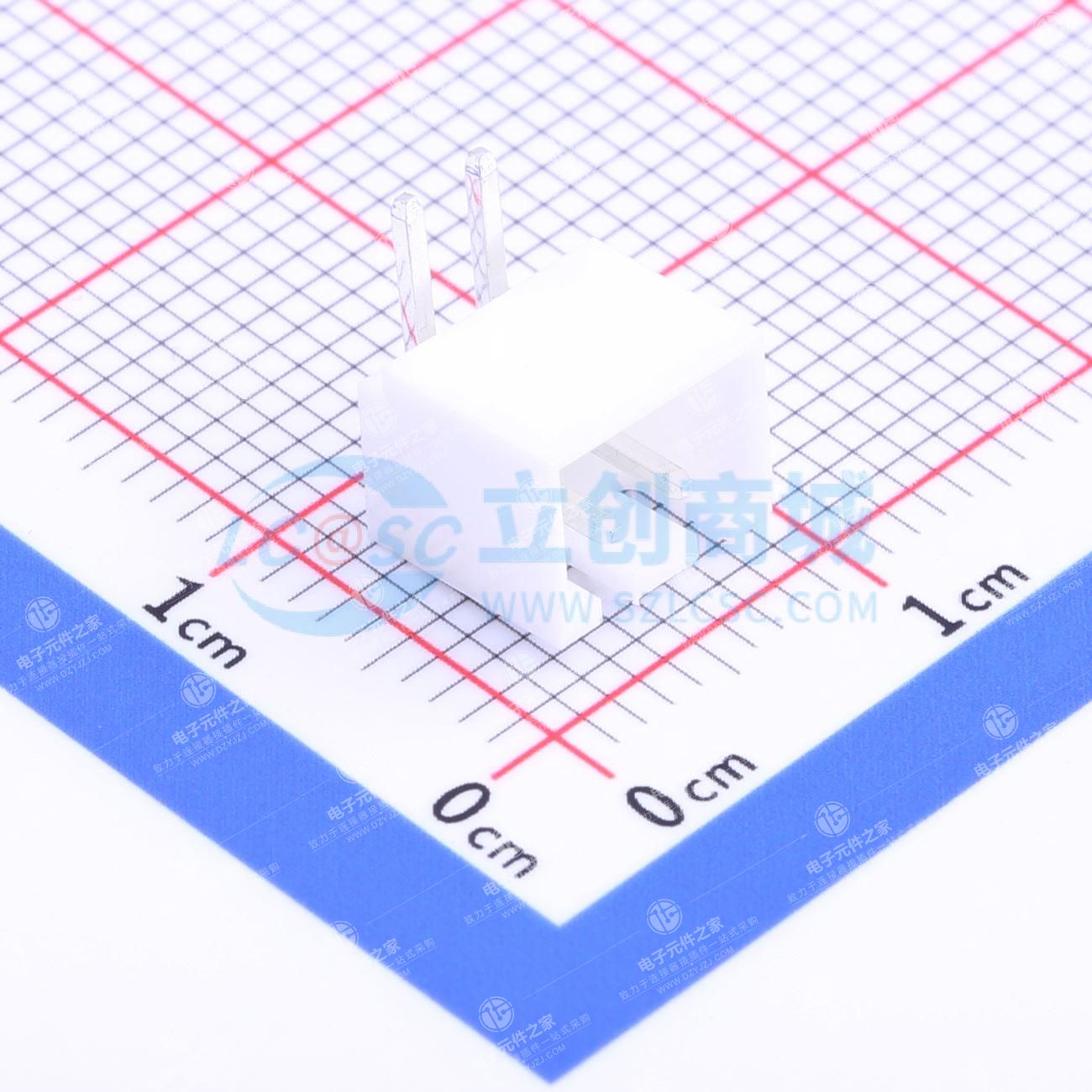 1x2P 间距:2.5mm 弯插