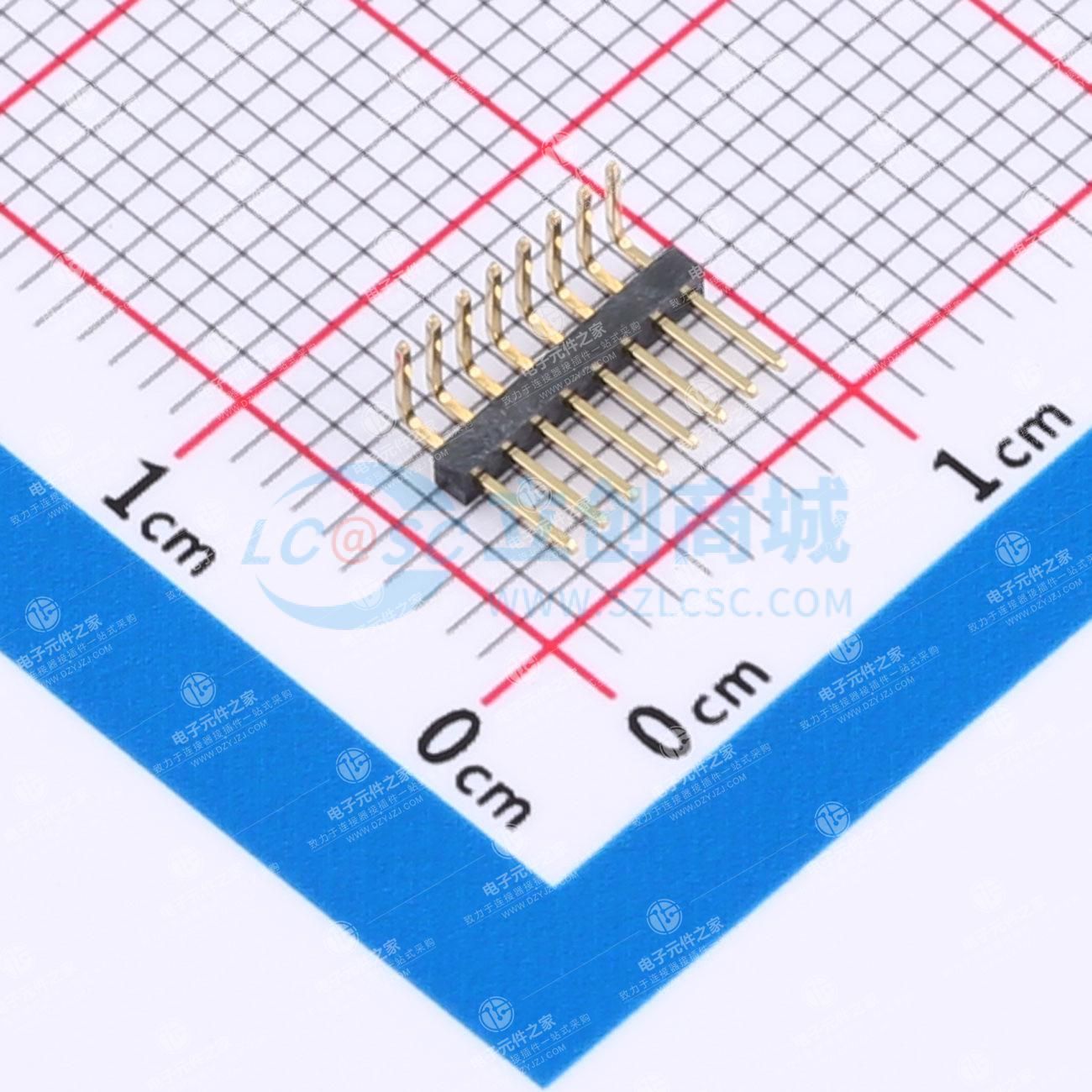 1x8P 间距:1mm 方针 弯插