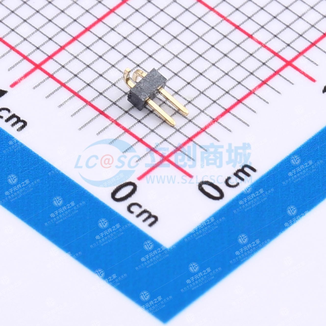 1x2P 间距:1mm 方针 立贴