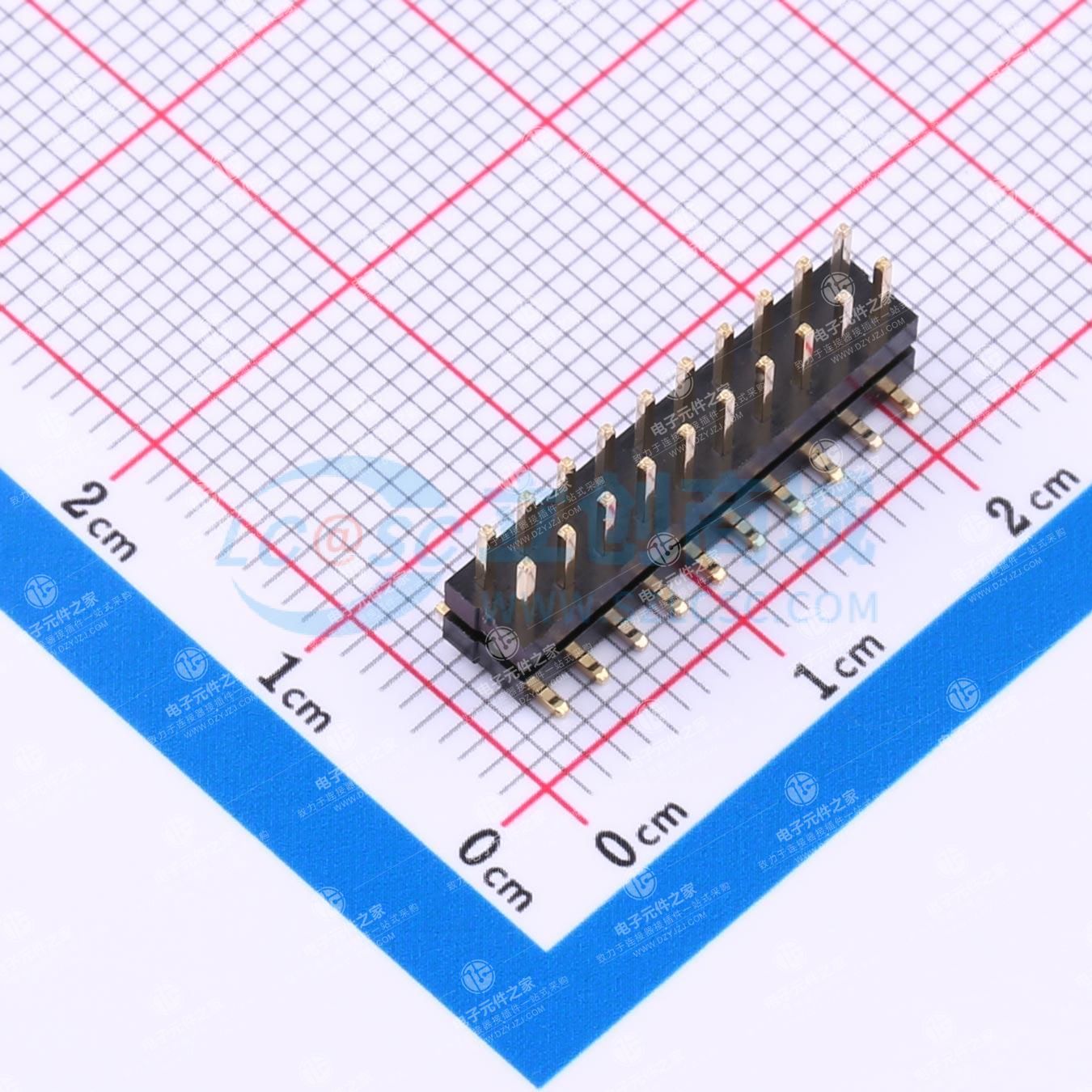 2x10P 间距:2mm 立贴