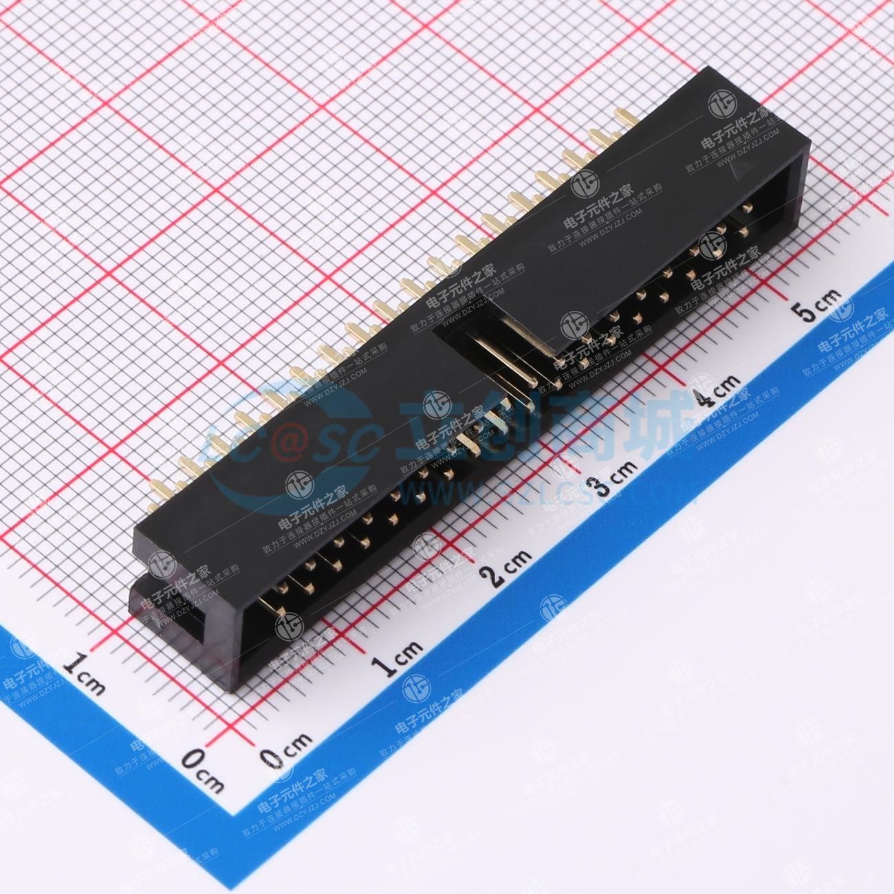 2.54mm 2x18P 排数:2 每排P数:18