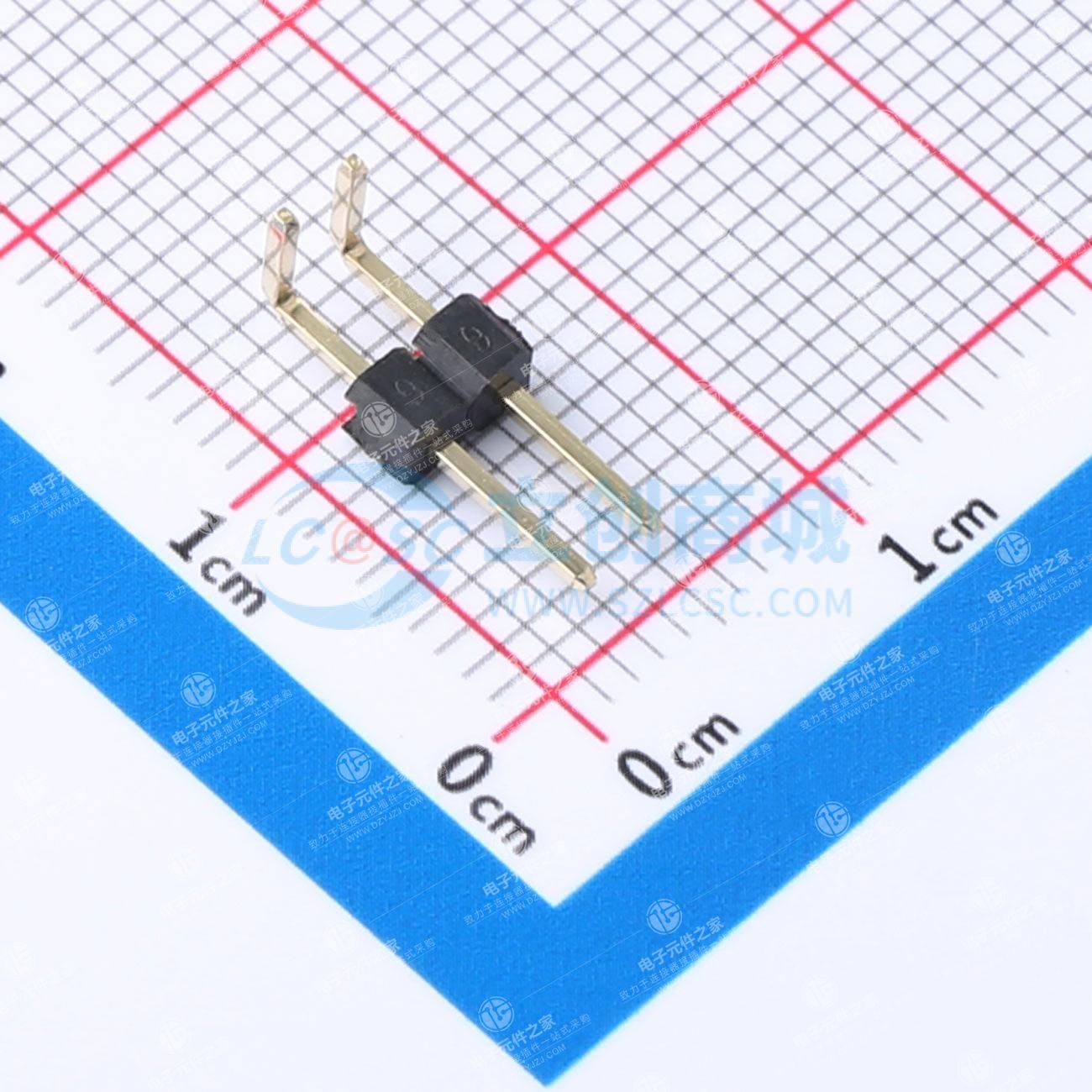 1x2P 间距:2.54mm 方针 弯插