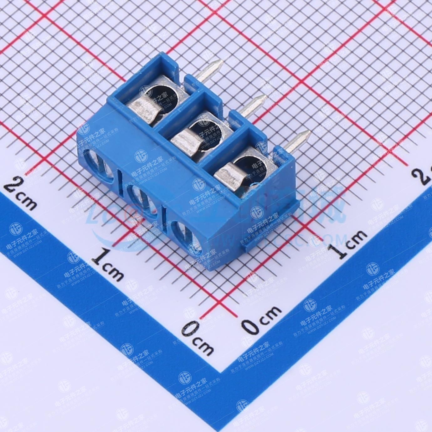 1x3P 5mm 直插 排数:1 每排P数:3