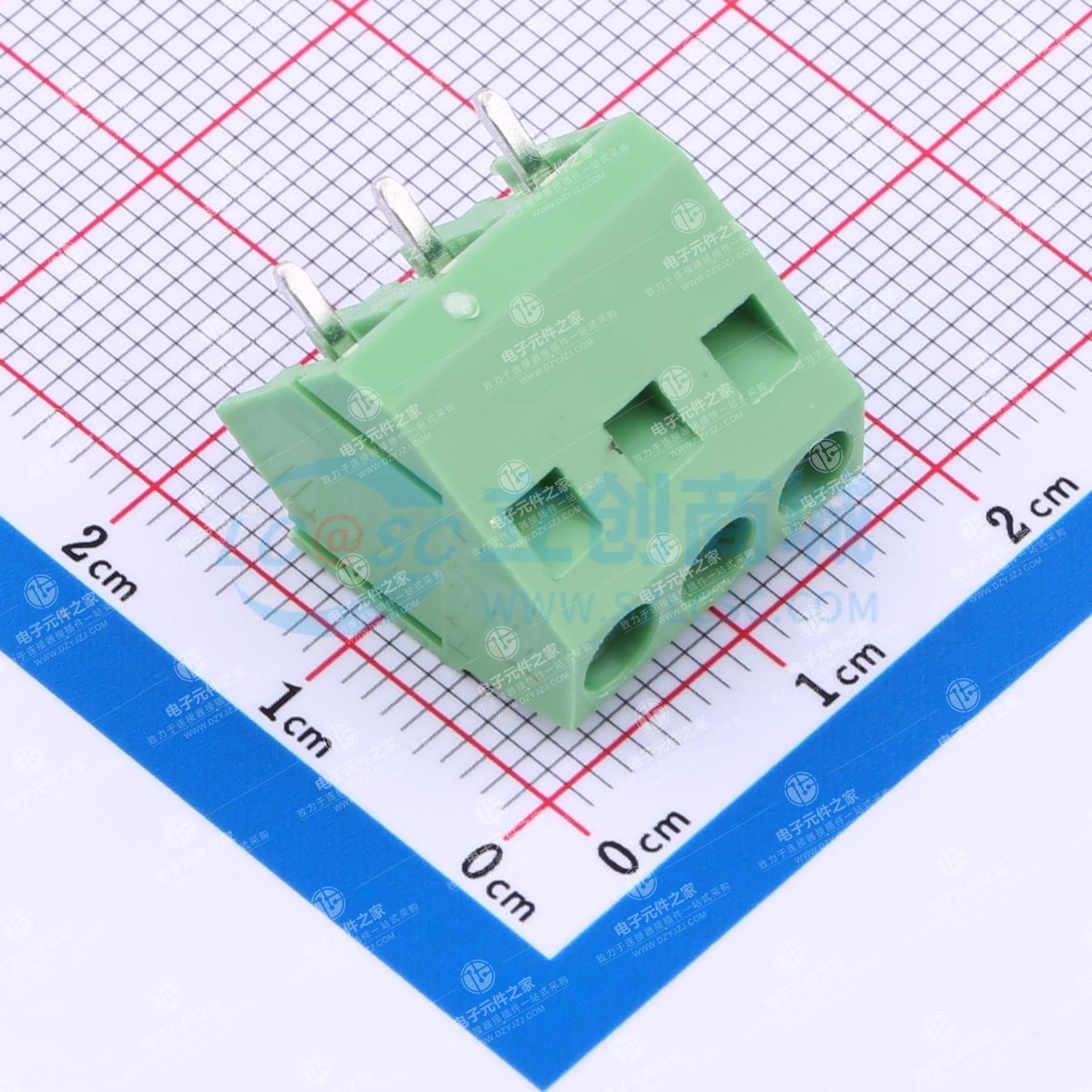 1x3P 5.08mm 排数:1 每排P数:3