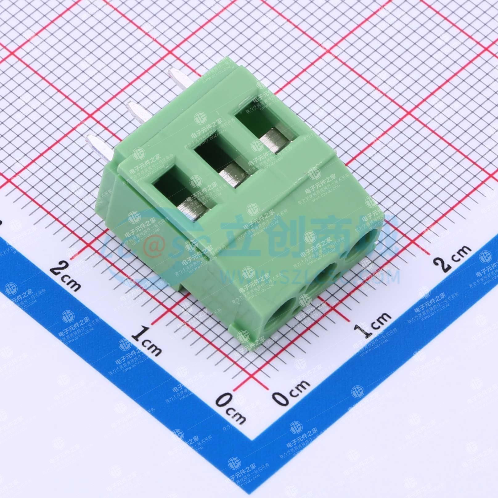 1x3P 5.08mm 直插 排数:1 每排P数:3