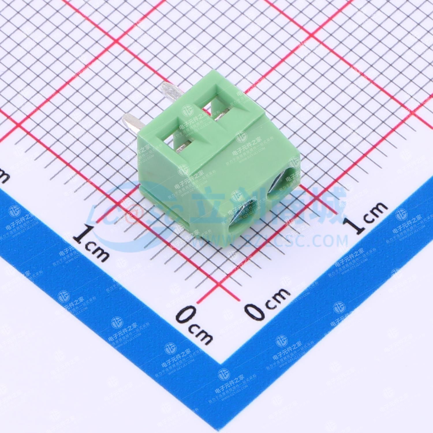 1x2P 3.81mm 直插 排数:1 每排P数:2
