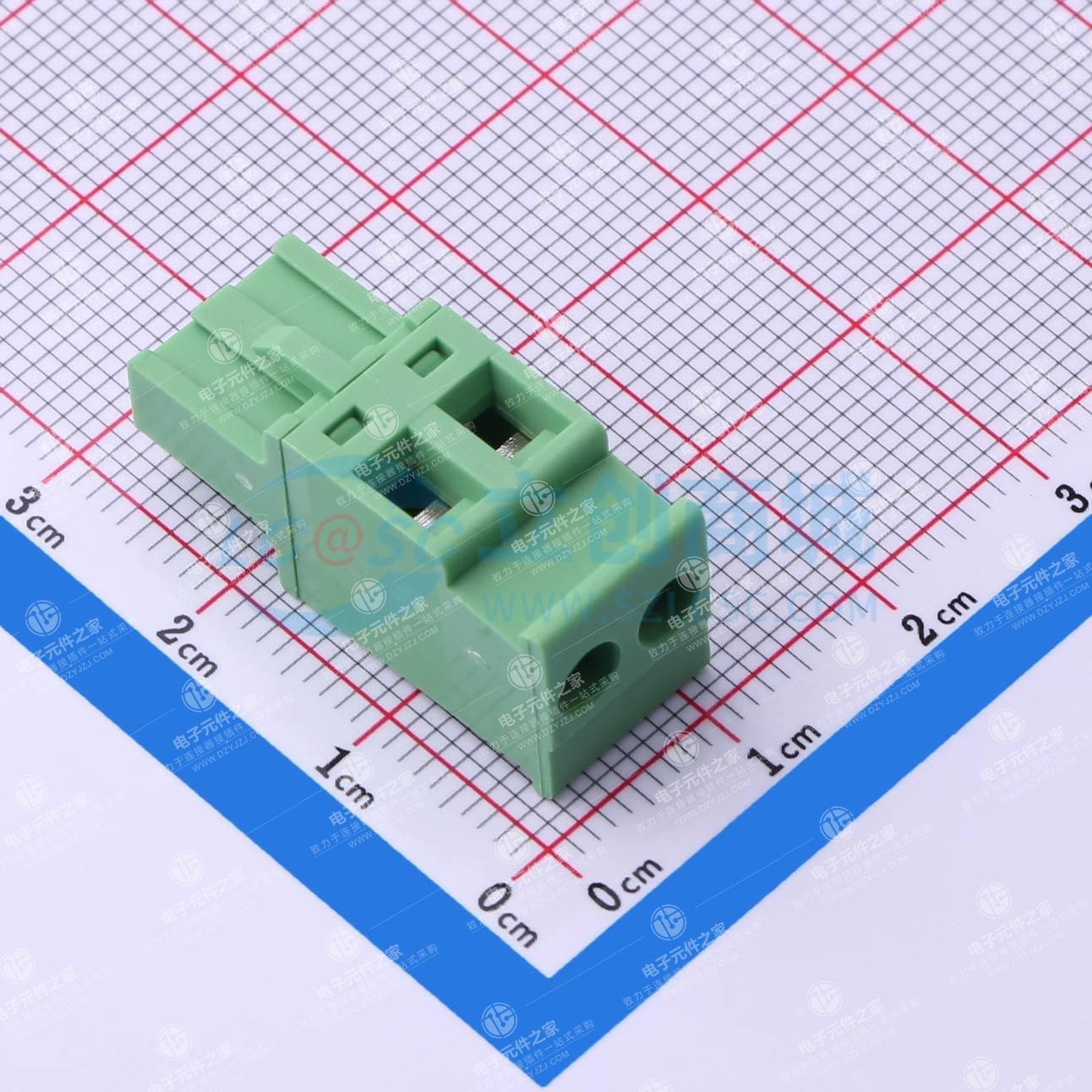 1x2P 5.08mm 排数:1 每排P数:2