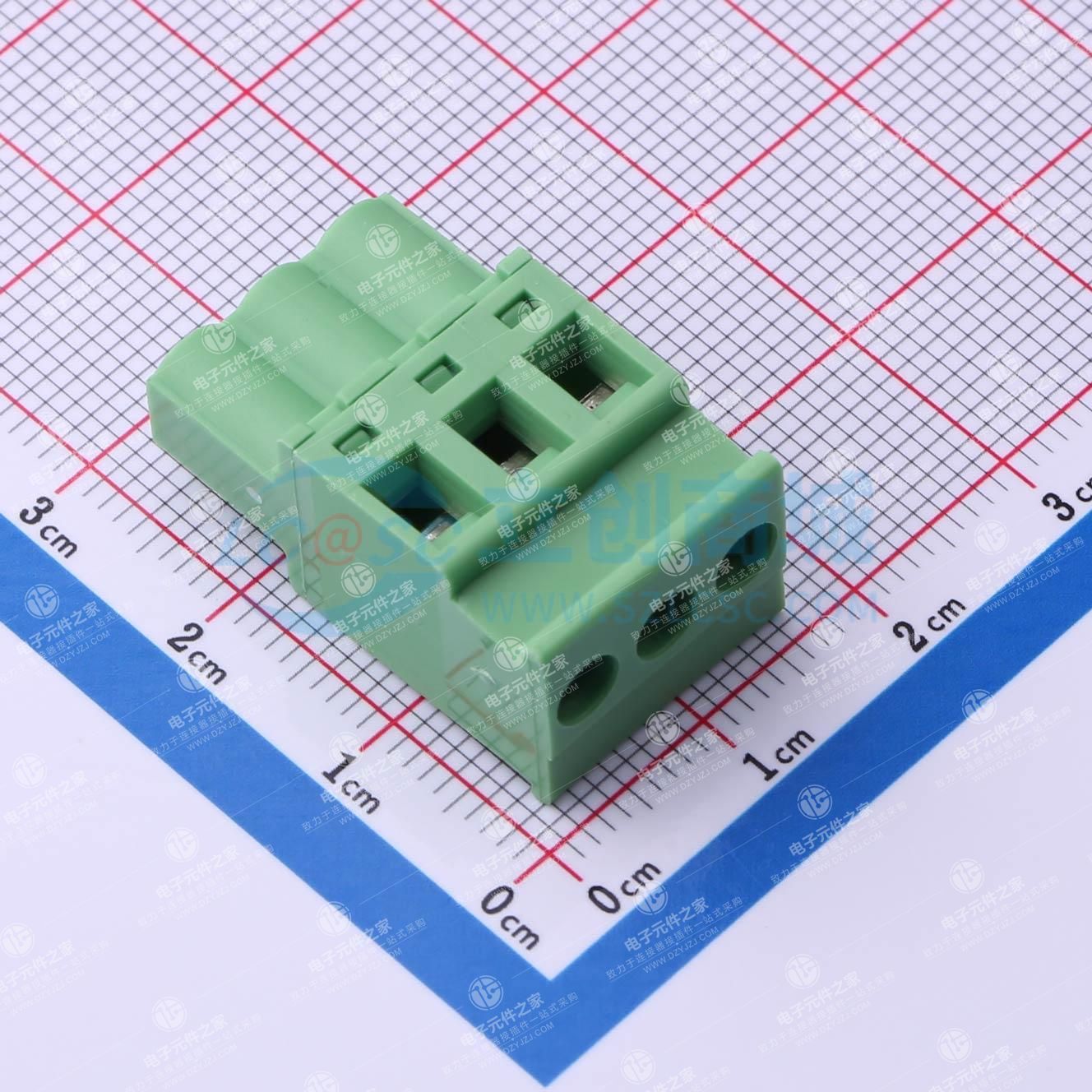 卡扣固定 1x3P 5.8mm 排数:1 每排P数:3