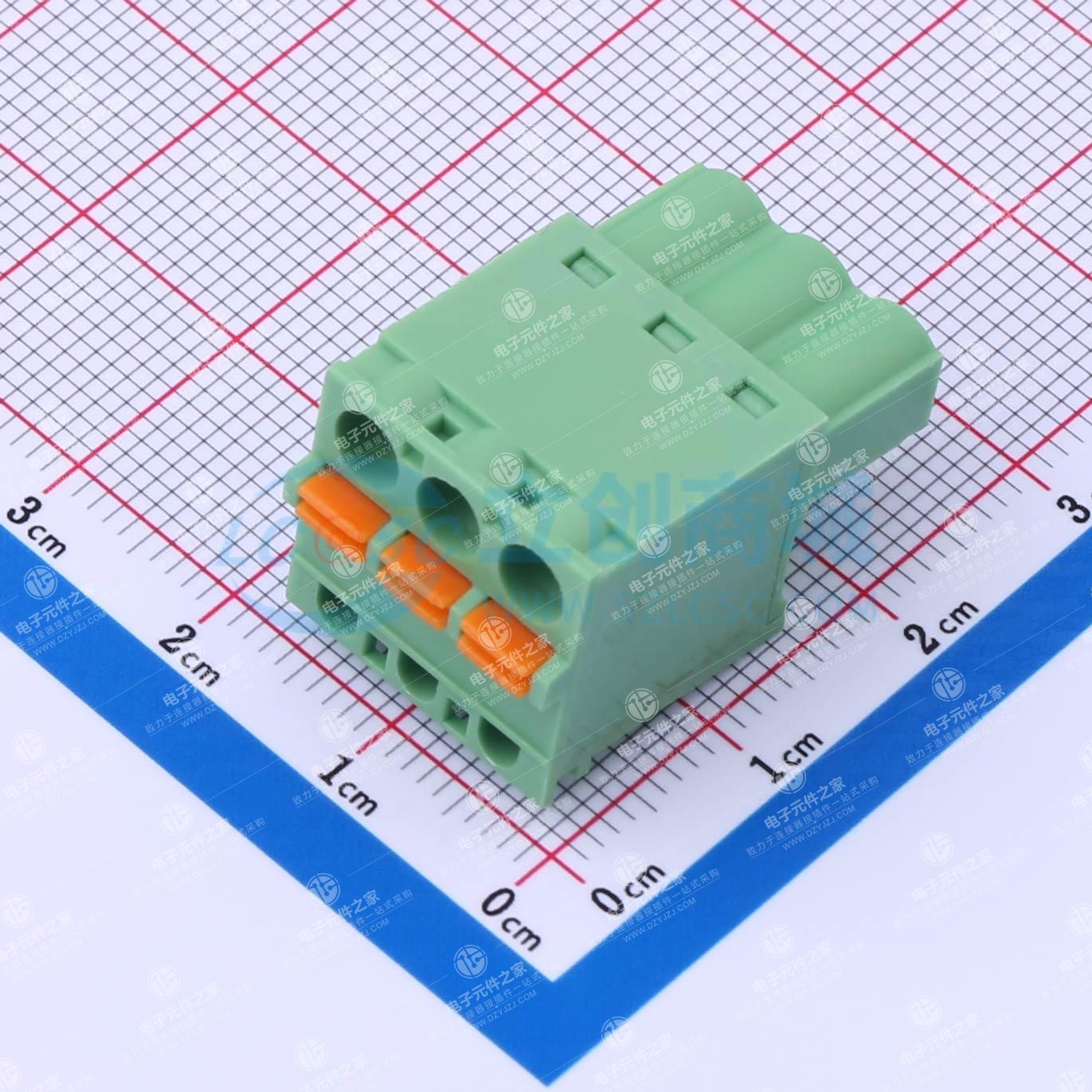 卡扣固定 1x3P 5.08mm 排数:1 每排P数:3
