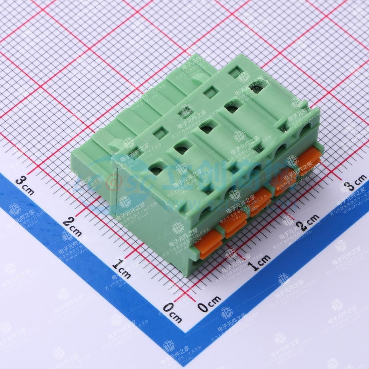 1x5P 5.08mm 排数:1 每排P数:5