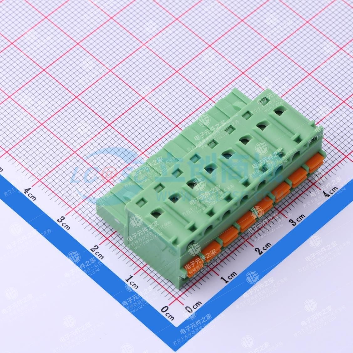 卡扣固定 1x8P 5.08mm 排数:1 每排P数:8