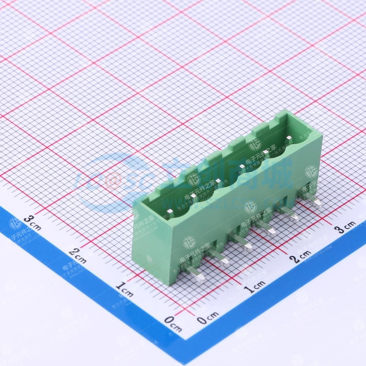 1x6P 5.08mm 排数:1 每排P数:6