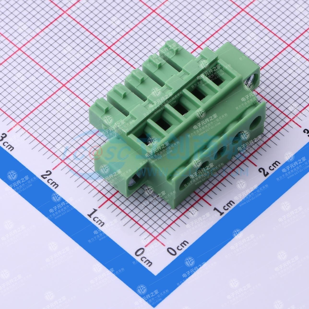 螺丝固定 1x5P 3.81mm 排数:1 每排P数:5