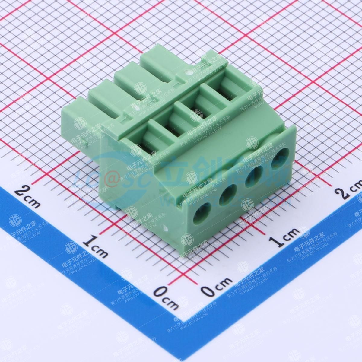 卡扣固定 1x4P 3.81mm 排数:1 每排P数:4