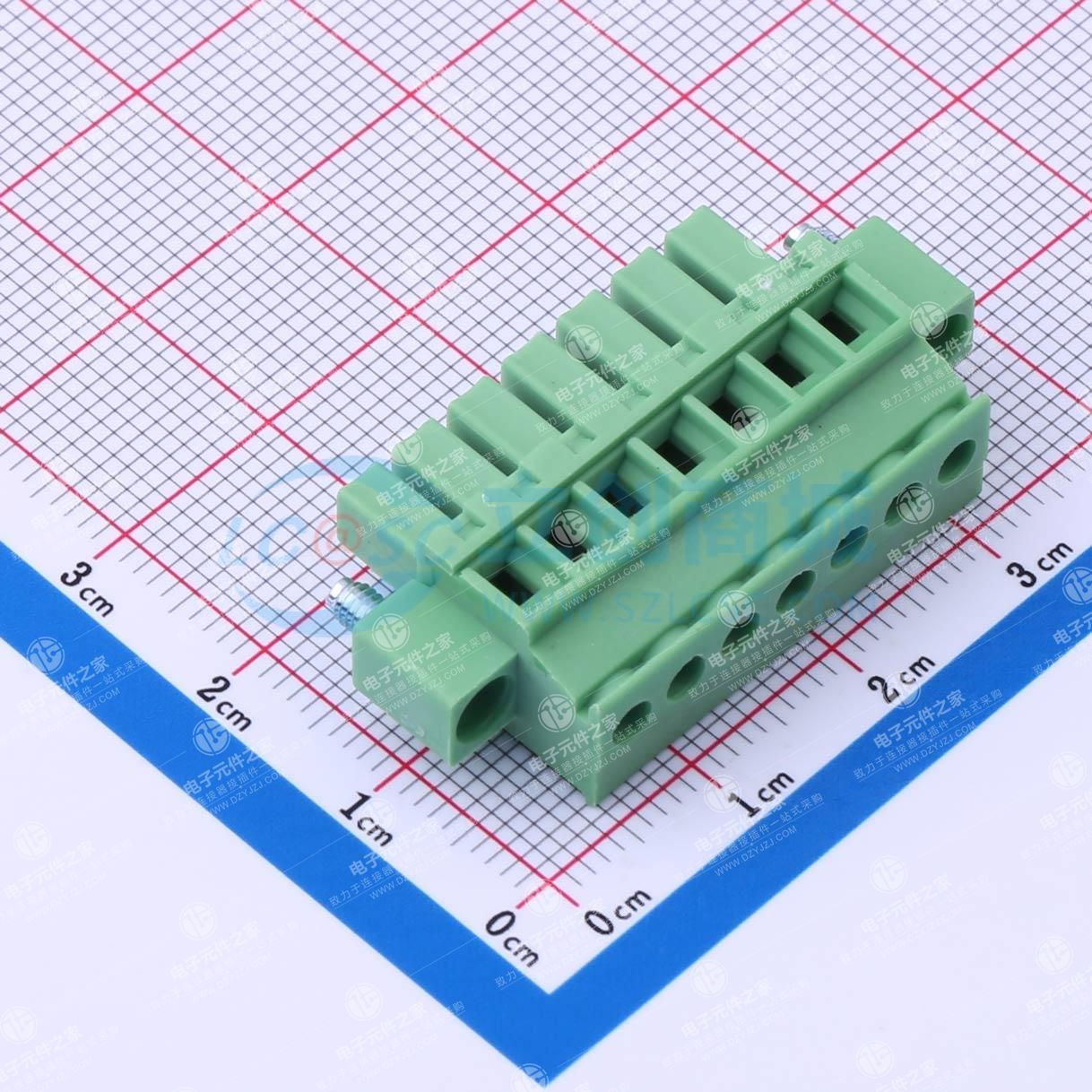 螺丝固定 1x7P 3.81mm 排数:1 每排P数:7
