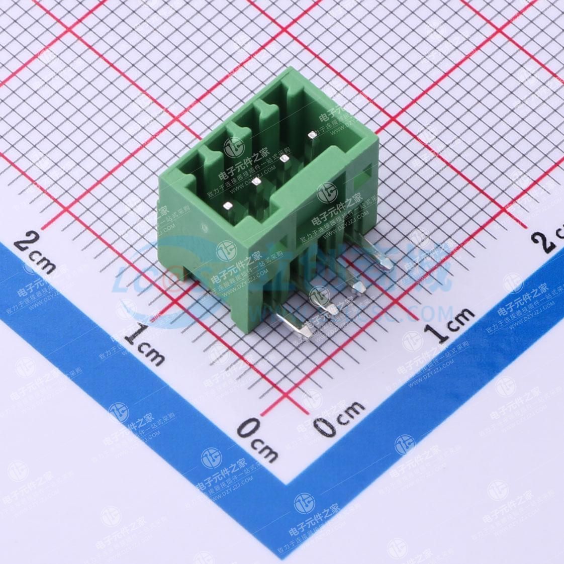 卡扣固定 1x4P 2.5mm 排数:1 每排P数:4