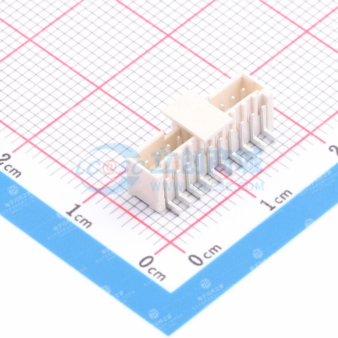 1x10P 间距:1.5mm 立贴