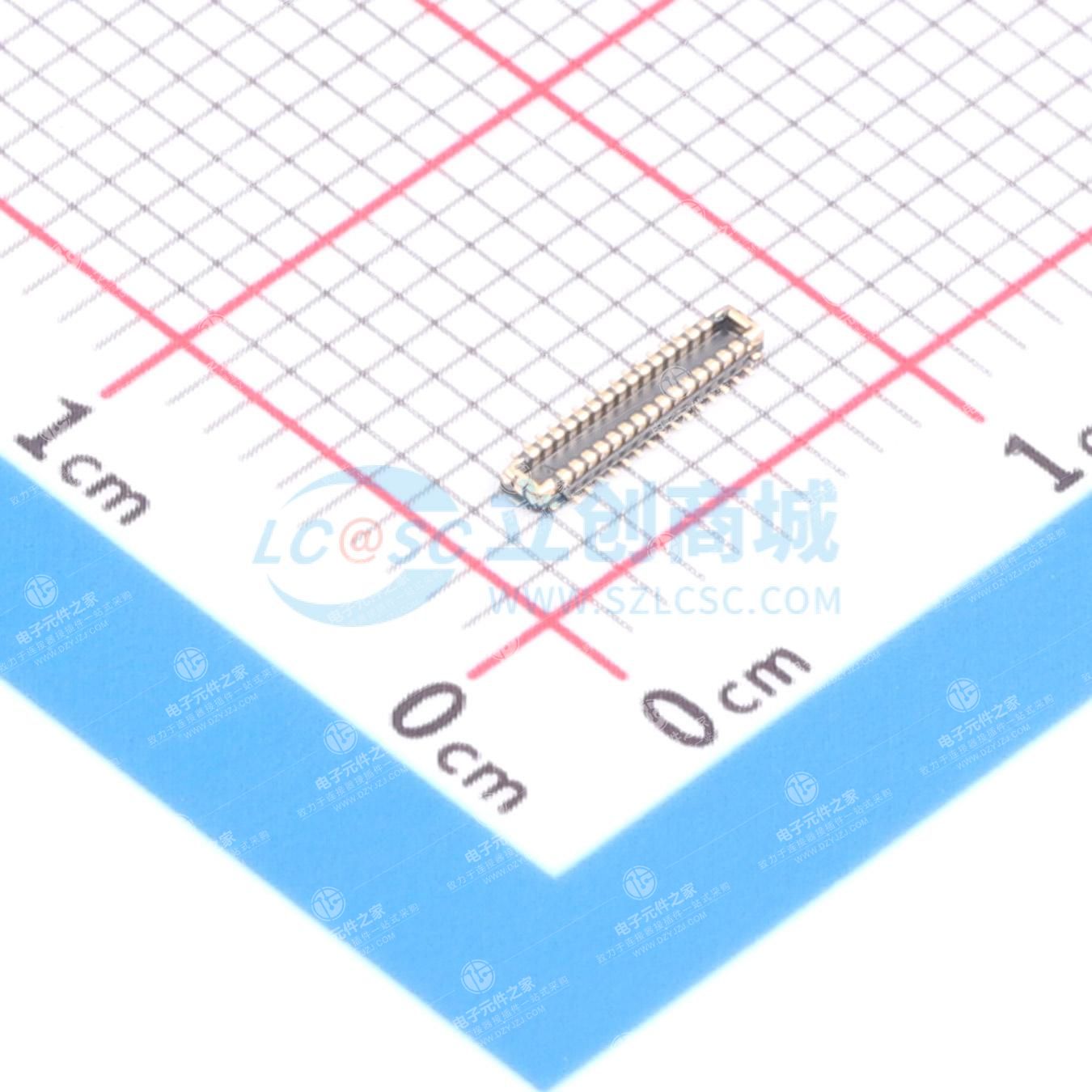 PIN:30P 间距:0.35mm 立贴