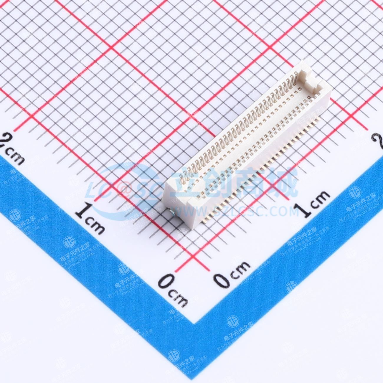 PIN:60P 间距:0.5mm 立贴
