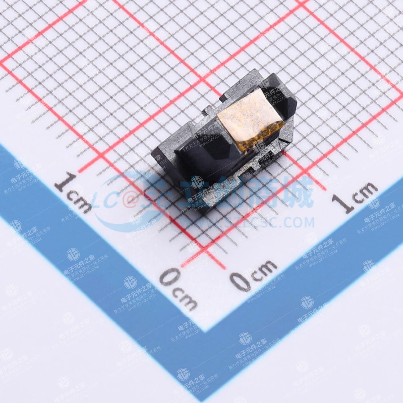 PIN:10P 间距:0.8mm 立贴