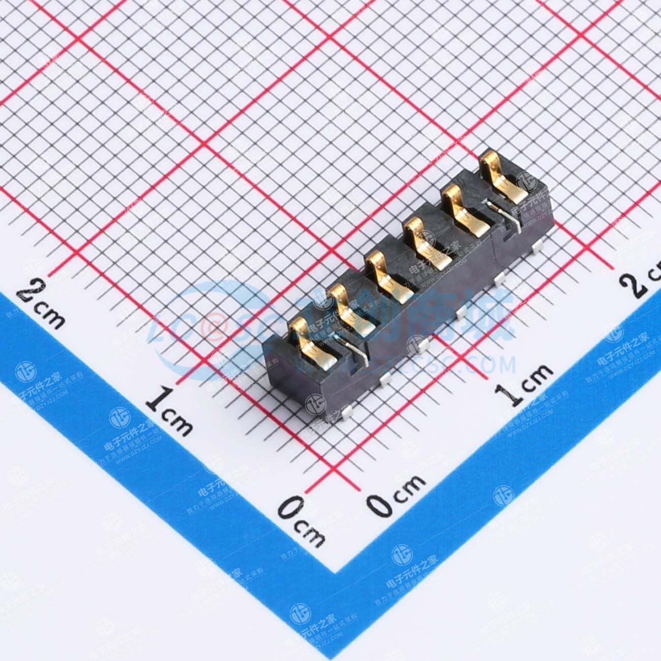 卧式Pitch3.0 6P电池座