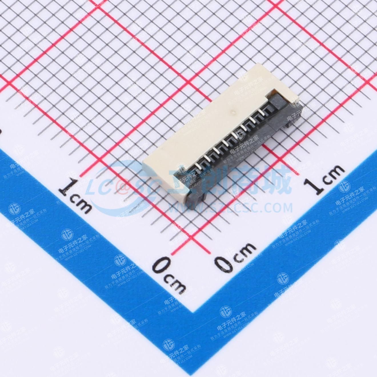 翻盖式 下接 P数:8P 间距:1mm