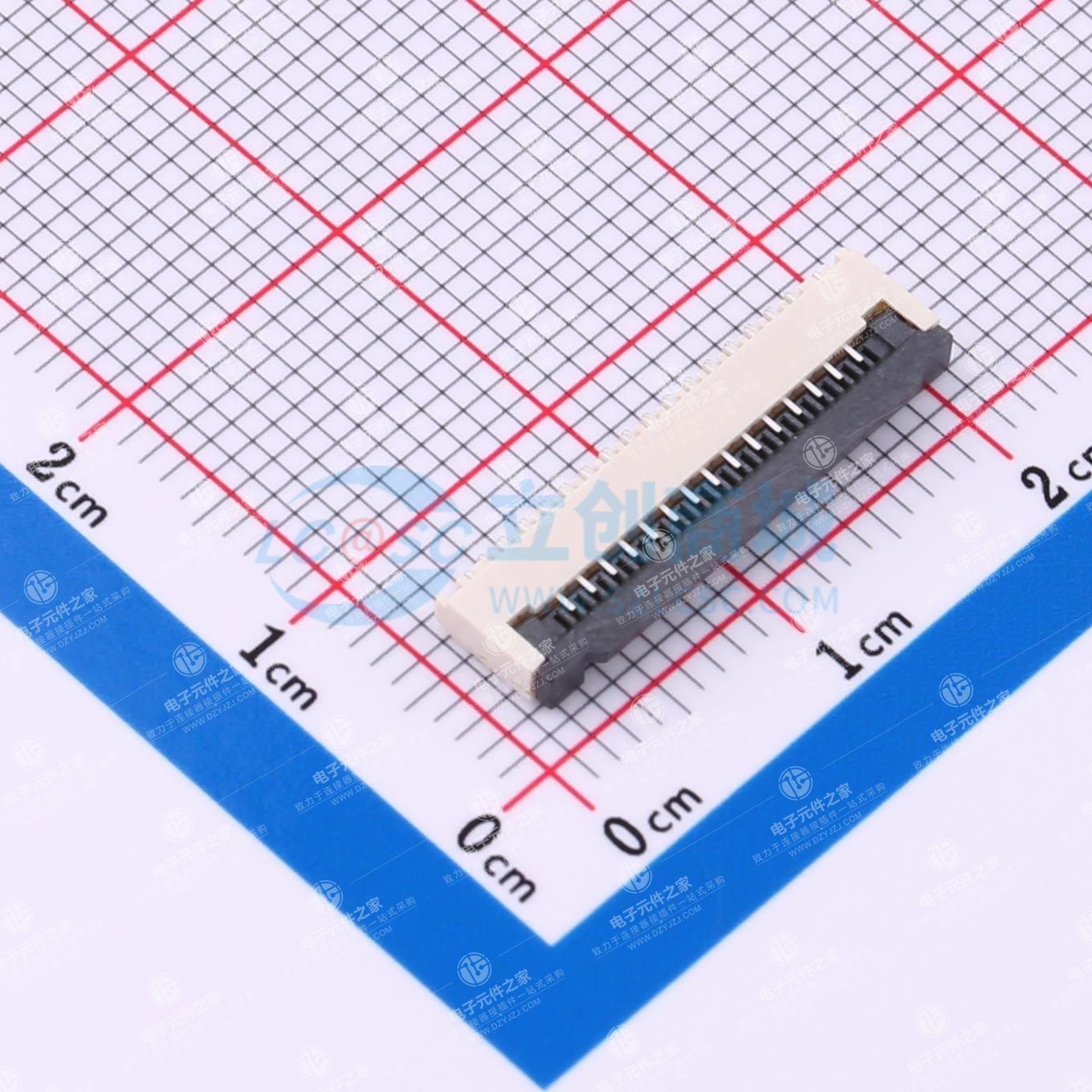 翻盖式 下接 P数:15P 间距:1mm