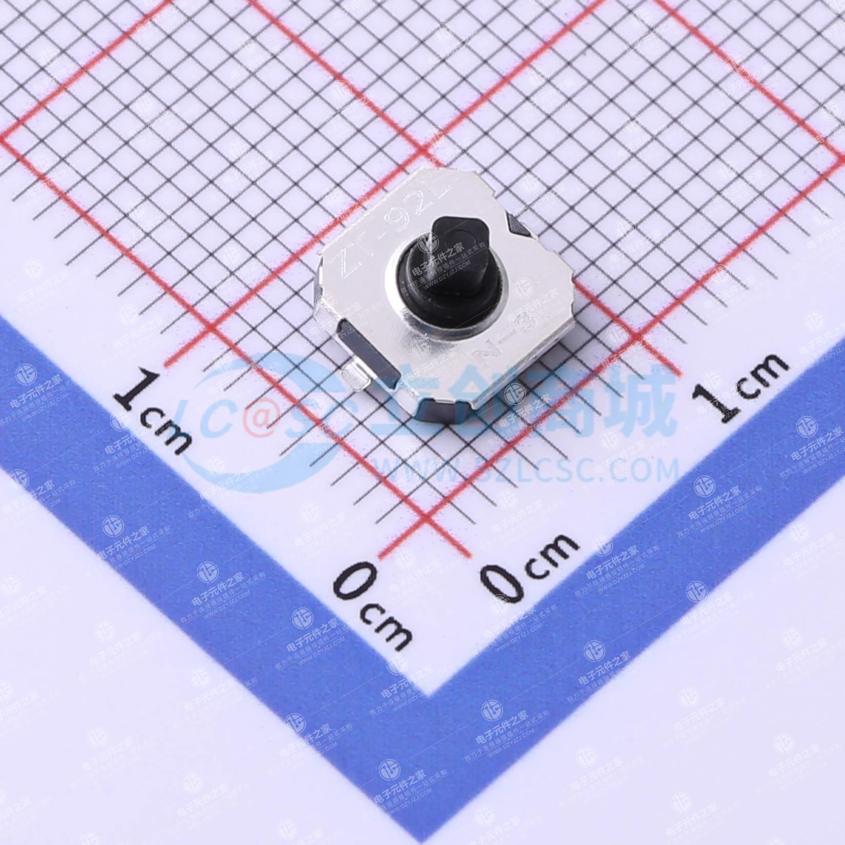 斜五向轻触开关 H5.0mm 400gf 带贴片脚