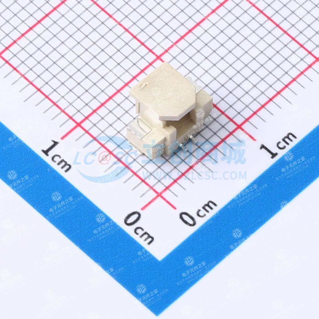 1x2P 间距:1.25mm 卧贴