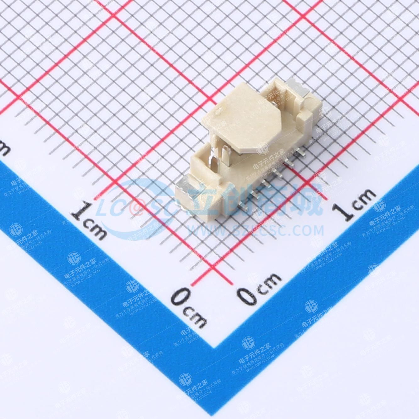 1x6P 间距:1.25mm 卧贴