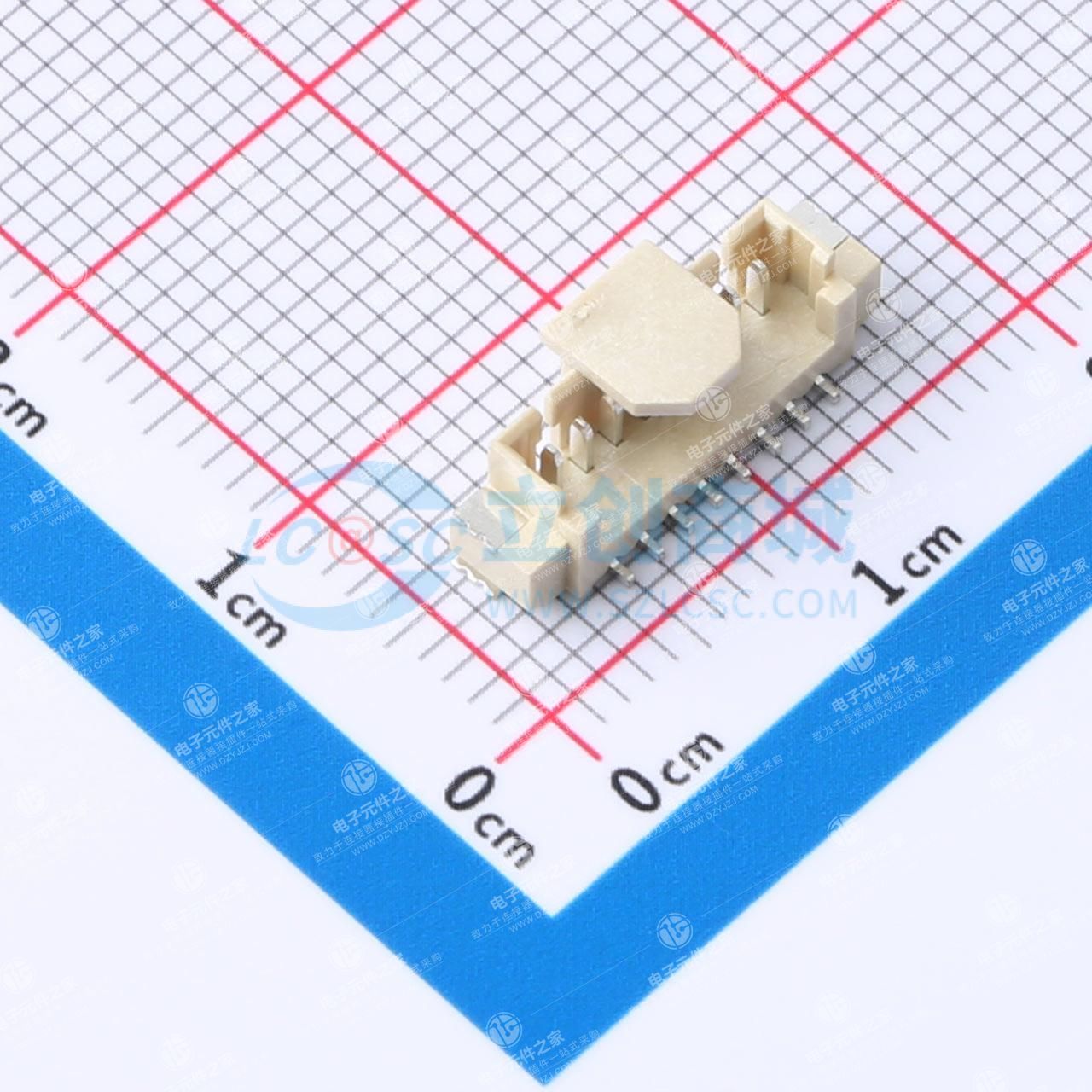 1x8P 间距:1.25mm 卧贴
