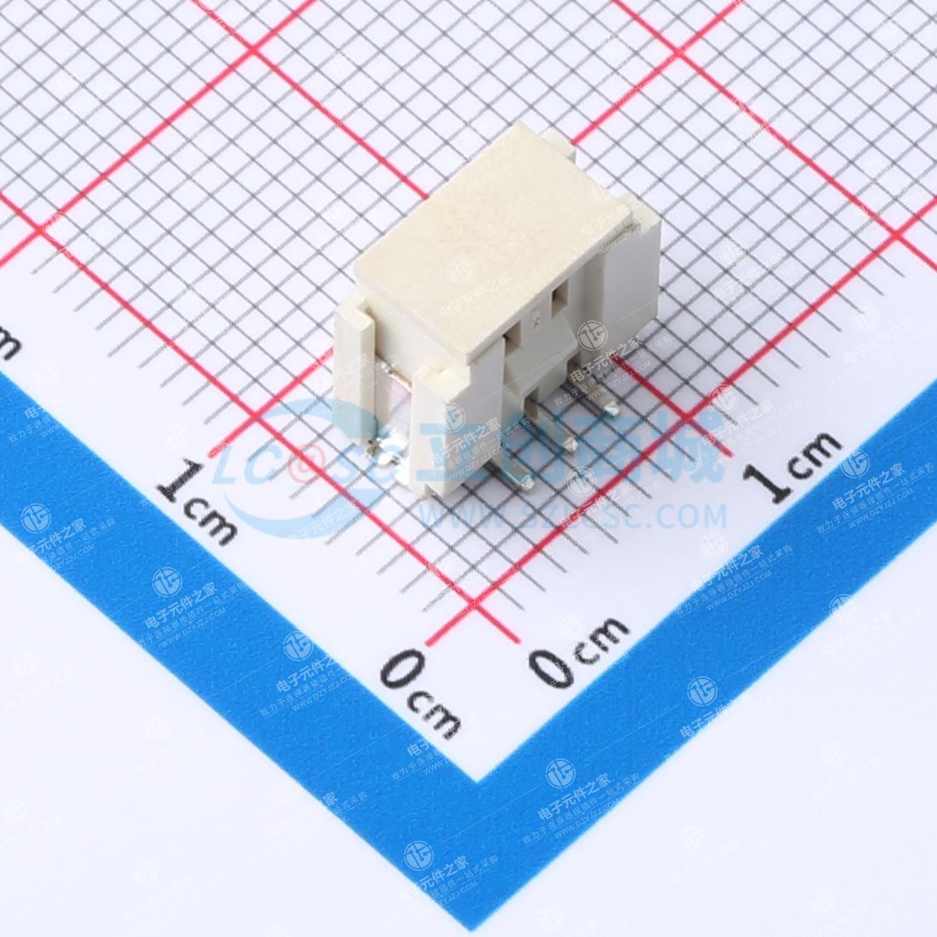 1x3P 间距:2mm 立贴