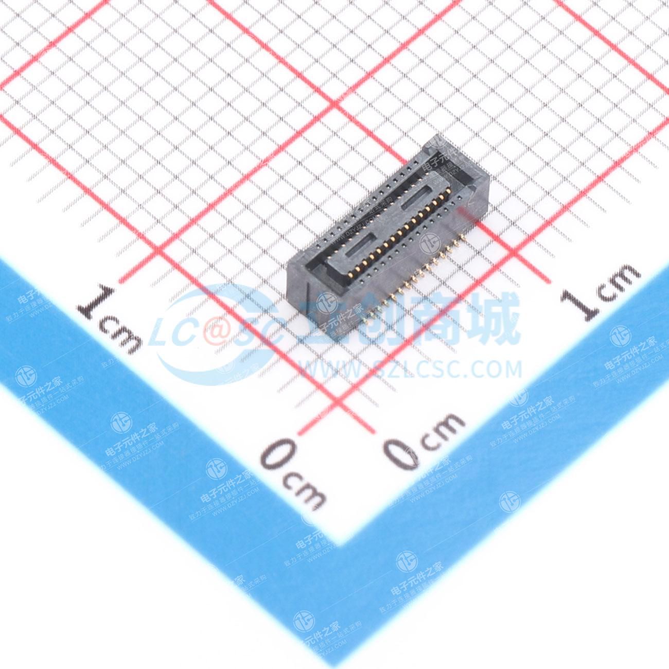 PIN:30P 间距:0.4mm 立贴