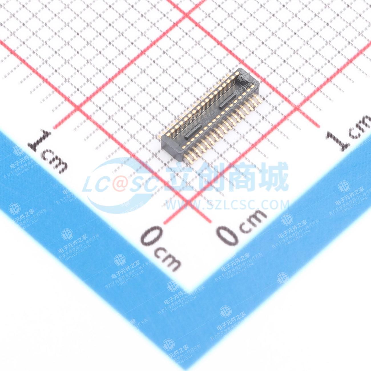 PIN:30P 间距:0.4mm 立贴