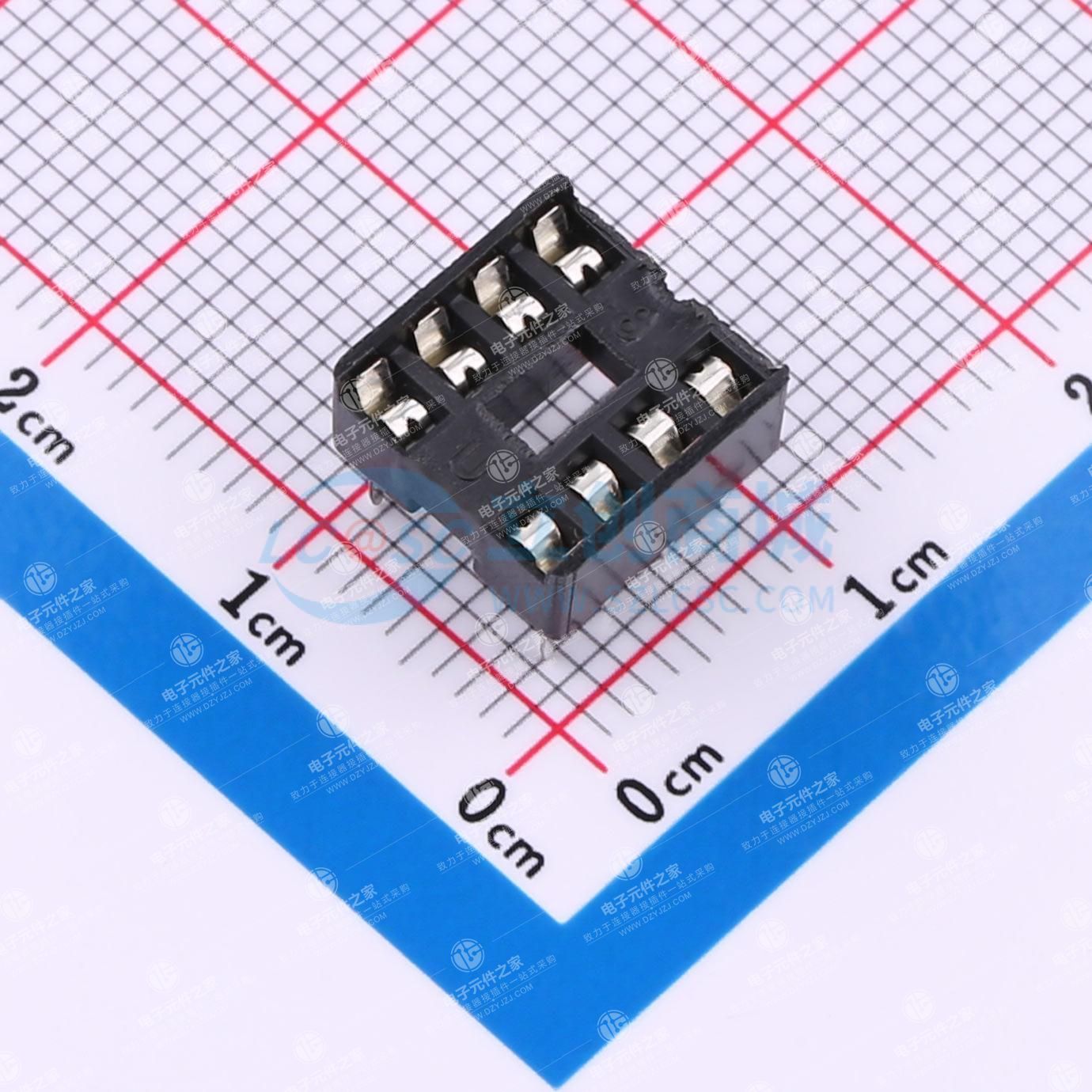 间距2.54mm 方孔 P数:8P
