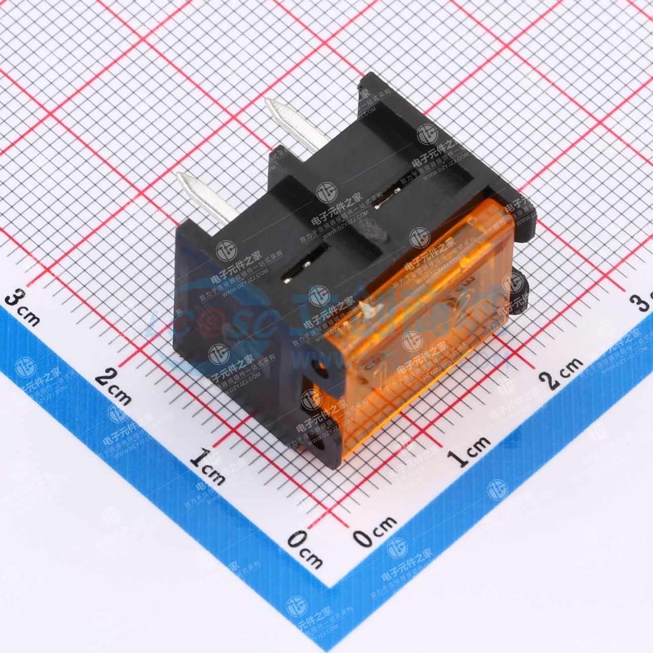 9.5mm 1x2P 直插 边脚 排数:1 每排P数:2