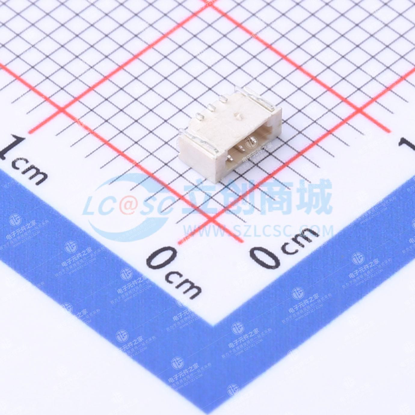 1x3P 间距:0.8mm 卧贴