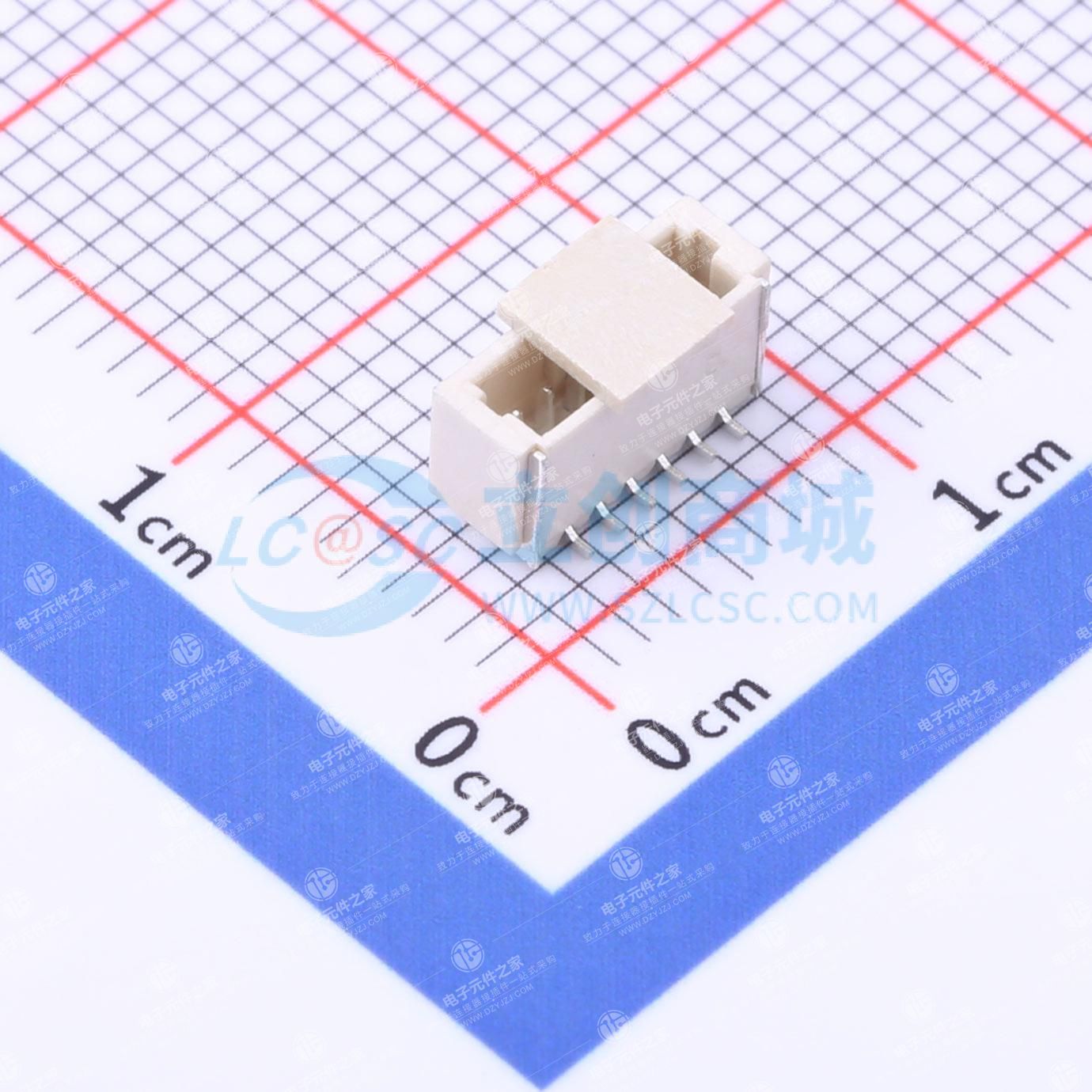 1x6P 间距:1mm 立贴 系列:SH