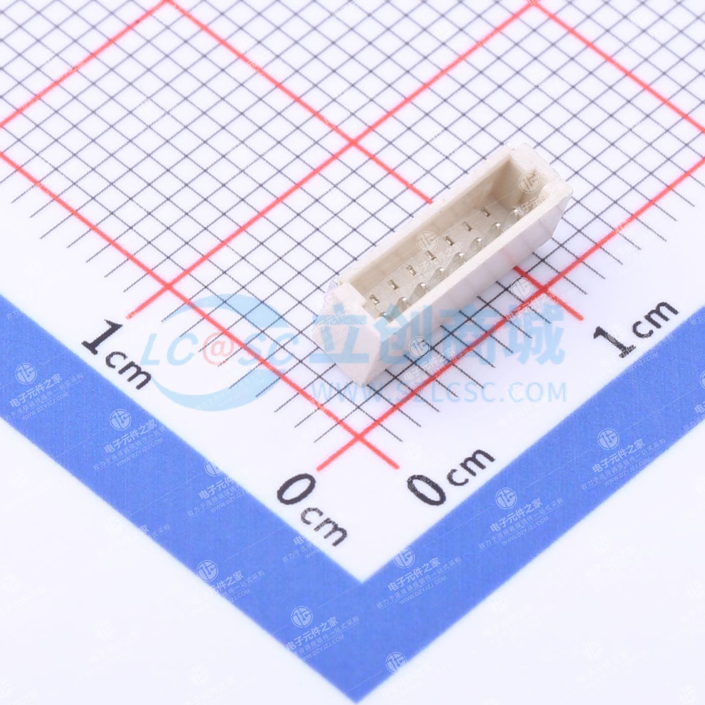 1x8P 间距:1mm 卧贴 系列:SH