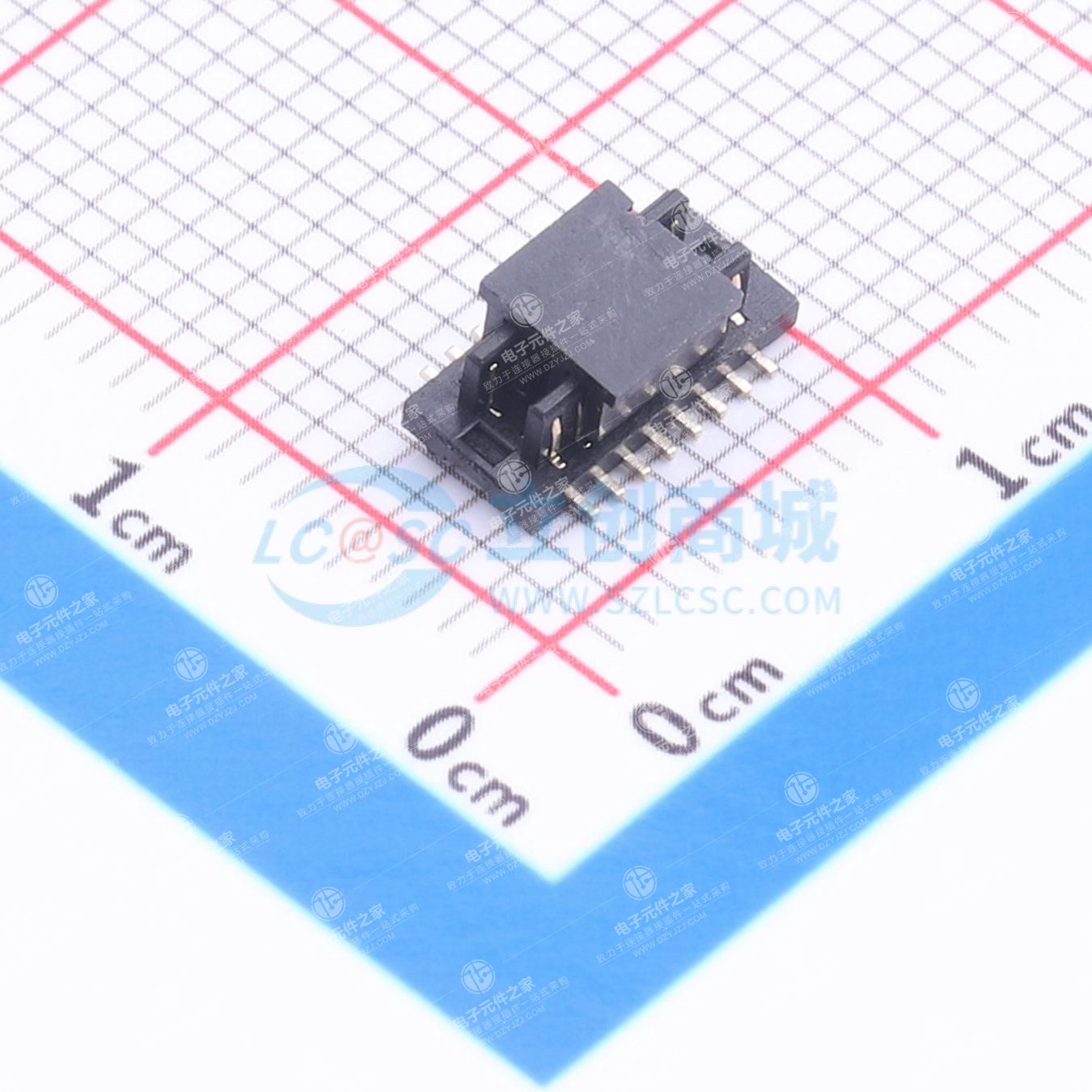 PIN:16P 间距:0.8mm 立贴