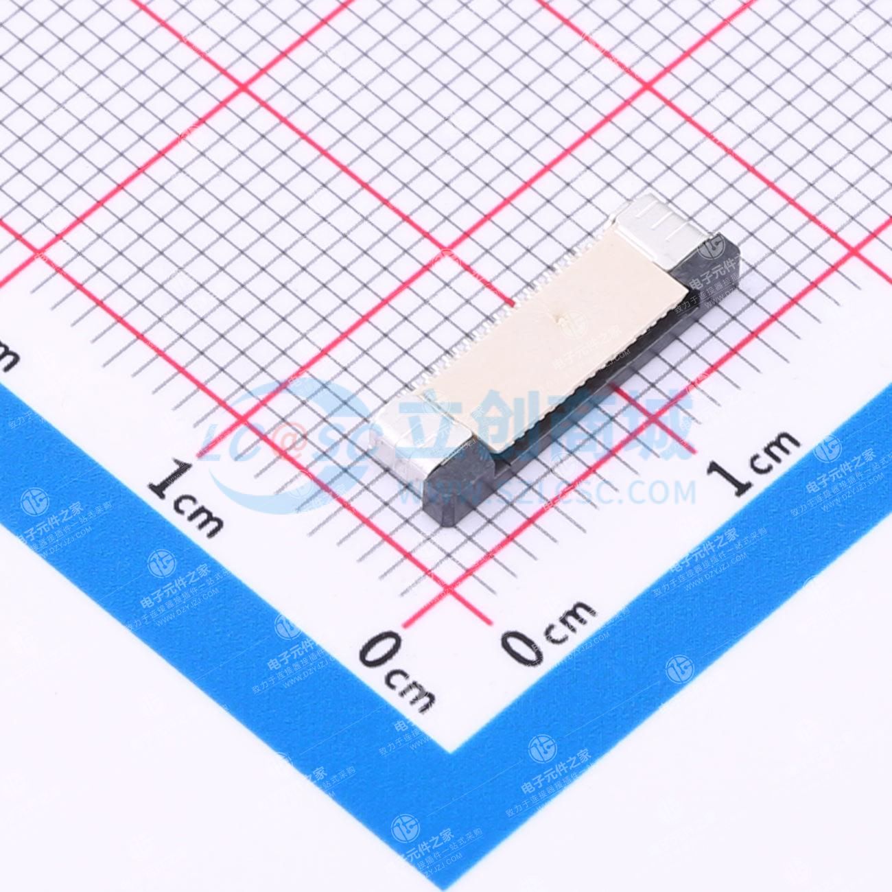 间距:0.5mm P数:18P 抽屉式 上接