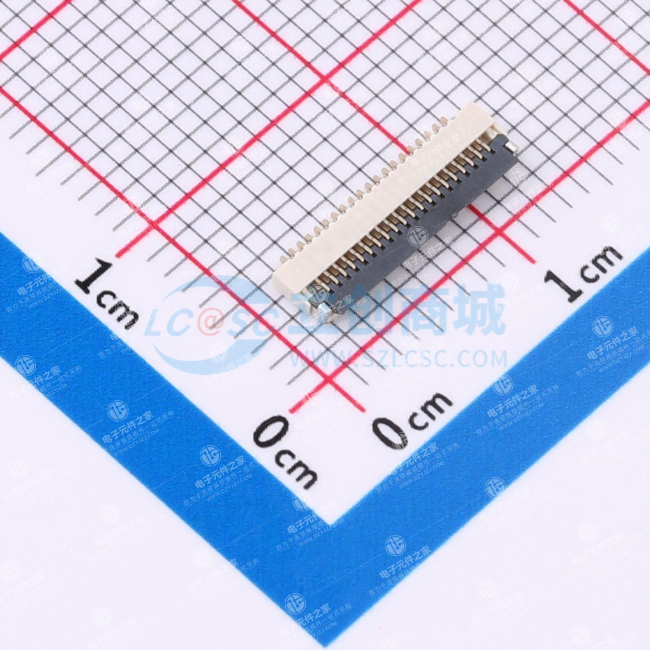 翻盖式 下接 P数:20P 间距:0.5mm