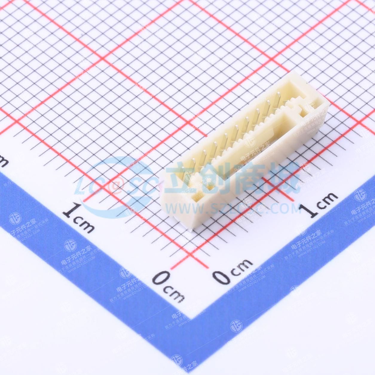 1x10P 间距:1.25mm 卧贴 系列:GH